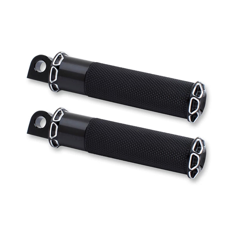 Arlen Ness 1620-1097 black straight deep-cut motorcycle foot pegs