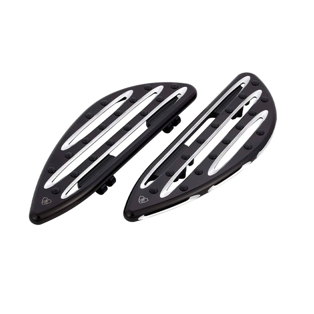 Arlen Ness 1621-0257 black front footboards for Harley Touring models