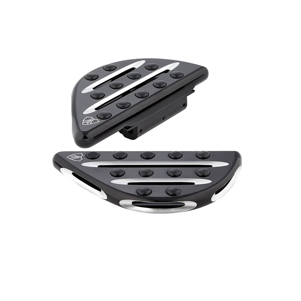 Arlen Ness 1621-0784 black rear footboards for Harley Touring models