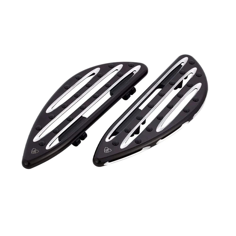 Arlen Ness 1621-1008 black front footboards for Harley FL Softail models