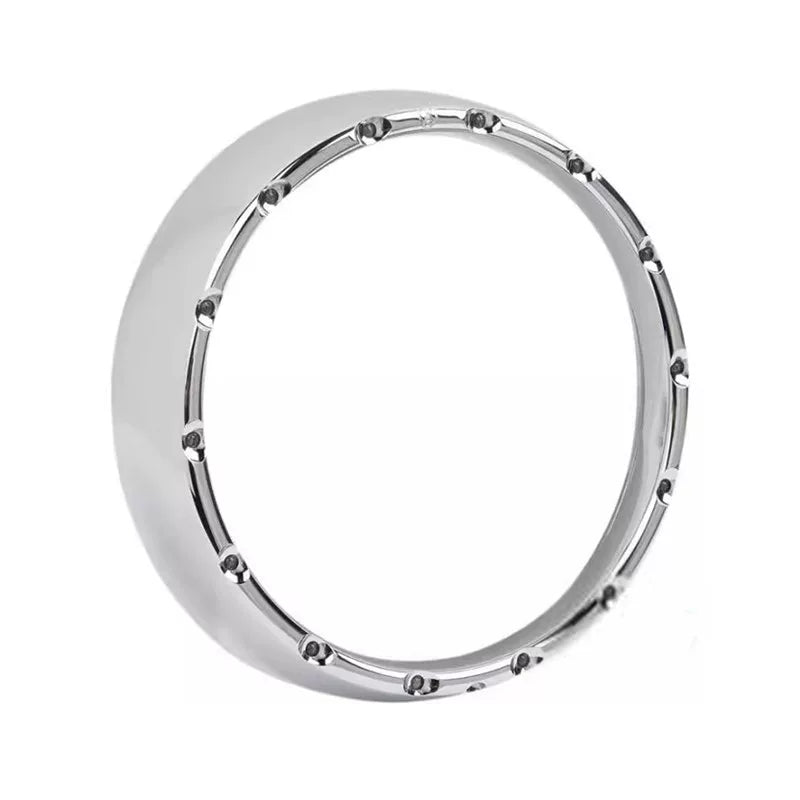 Arlen Ness 2001-1159 chrome LED headlight bezel complete set