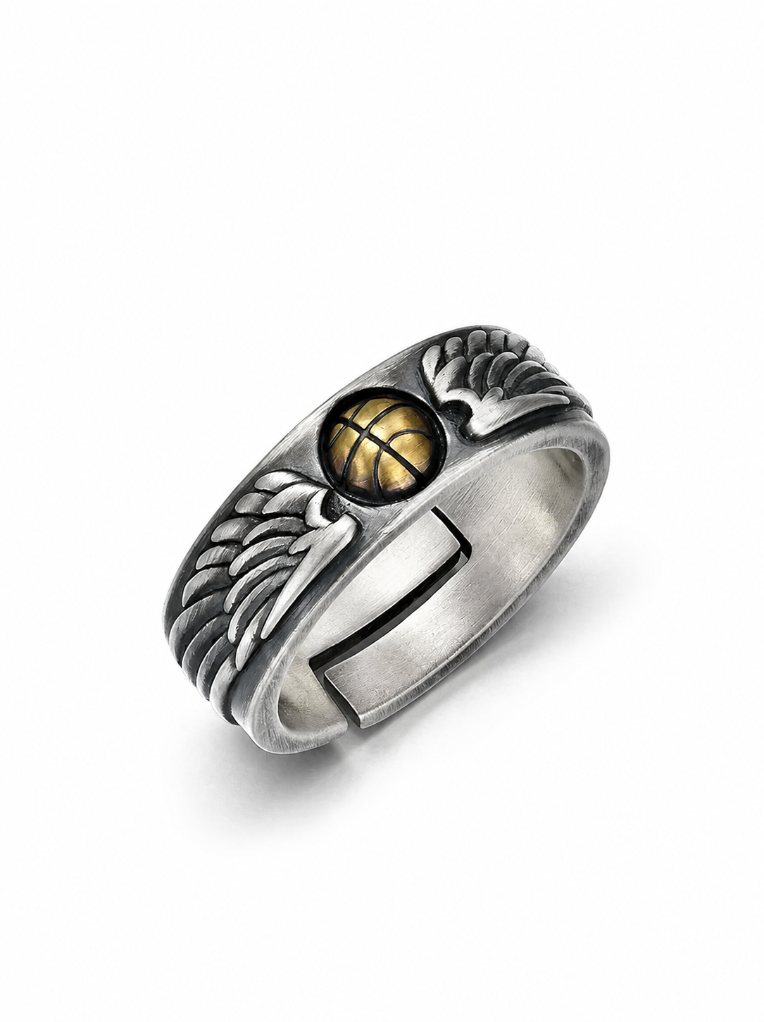 Basketball Sterling Silver Ring - product view