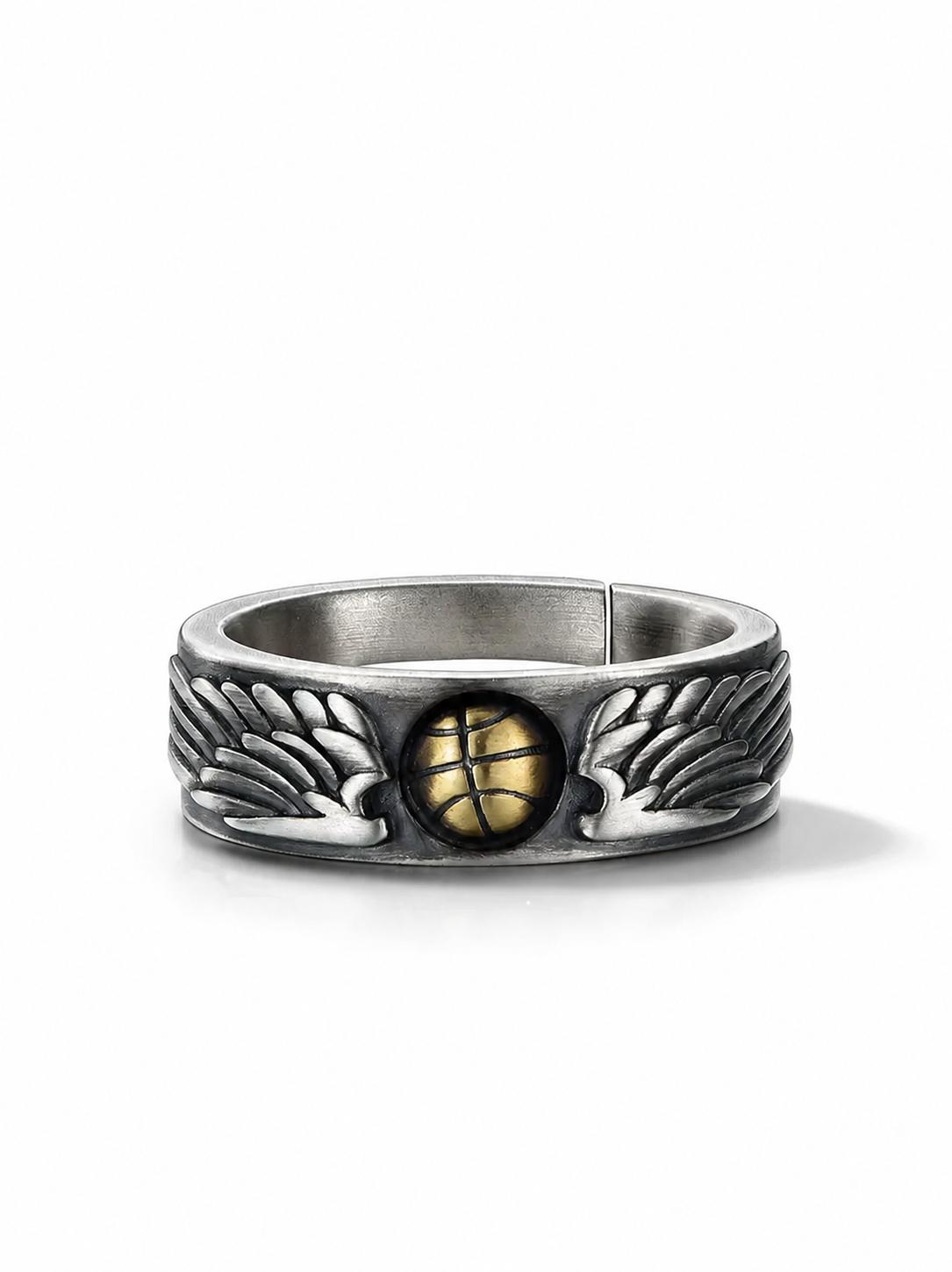 Basketball Sterling Silver Ring - product view 2