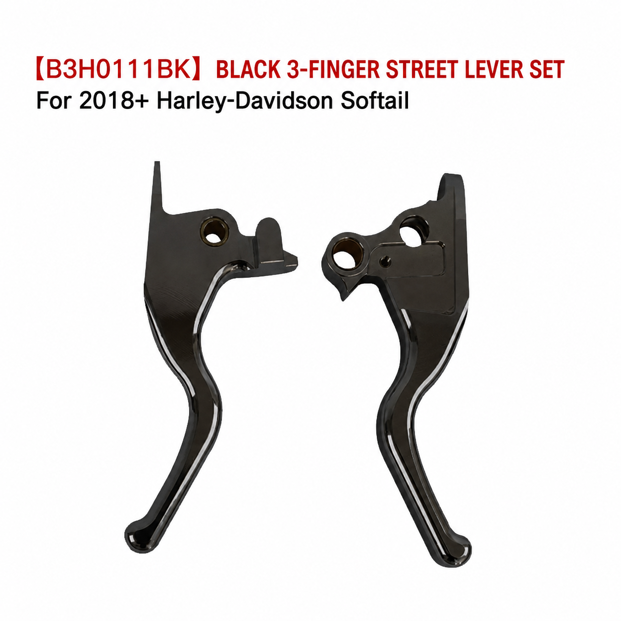 B3H0111BK black street lever set