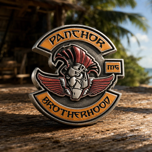 Custom motorcycle chapter 3D color pin