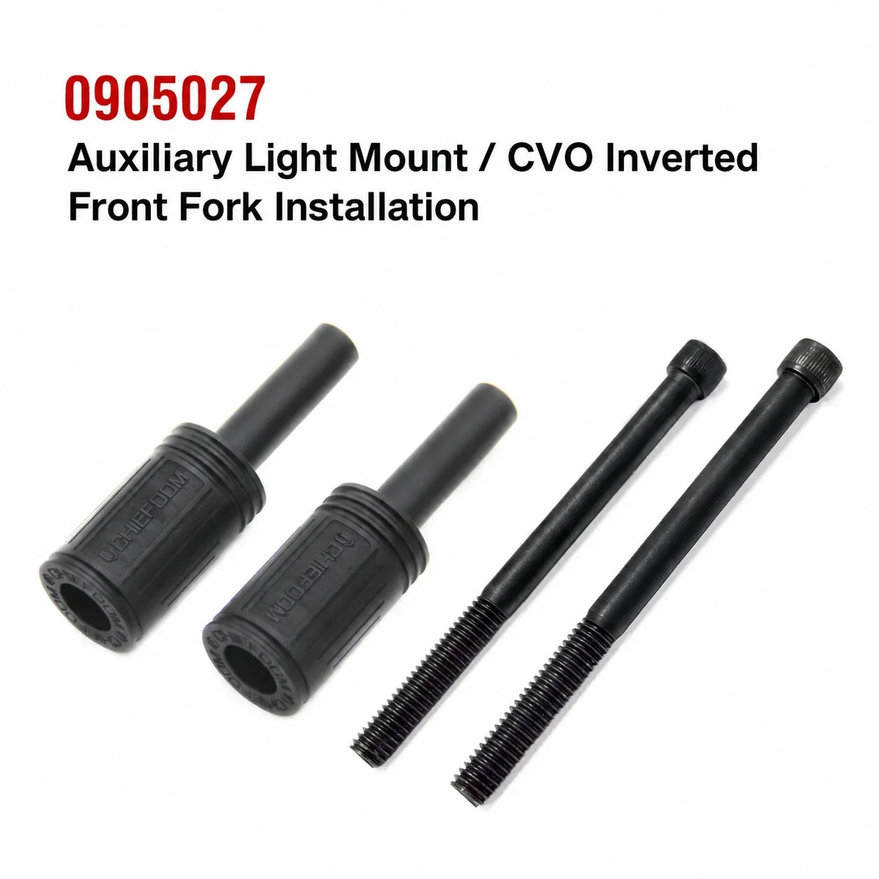 Chiefdom 0905027 auxiliary light mount for Harley CVO inverted front fork installation