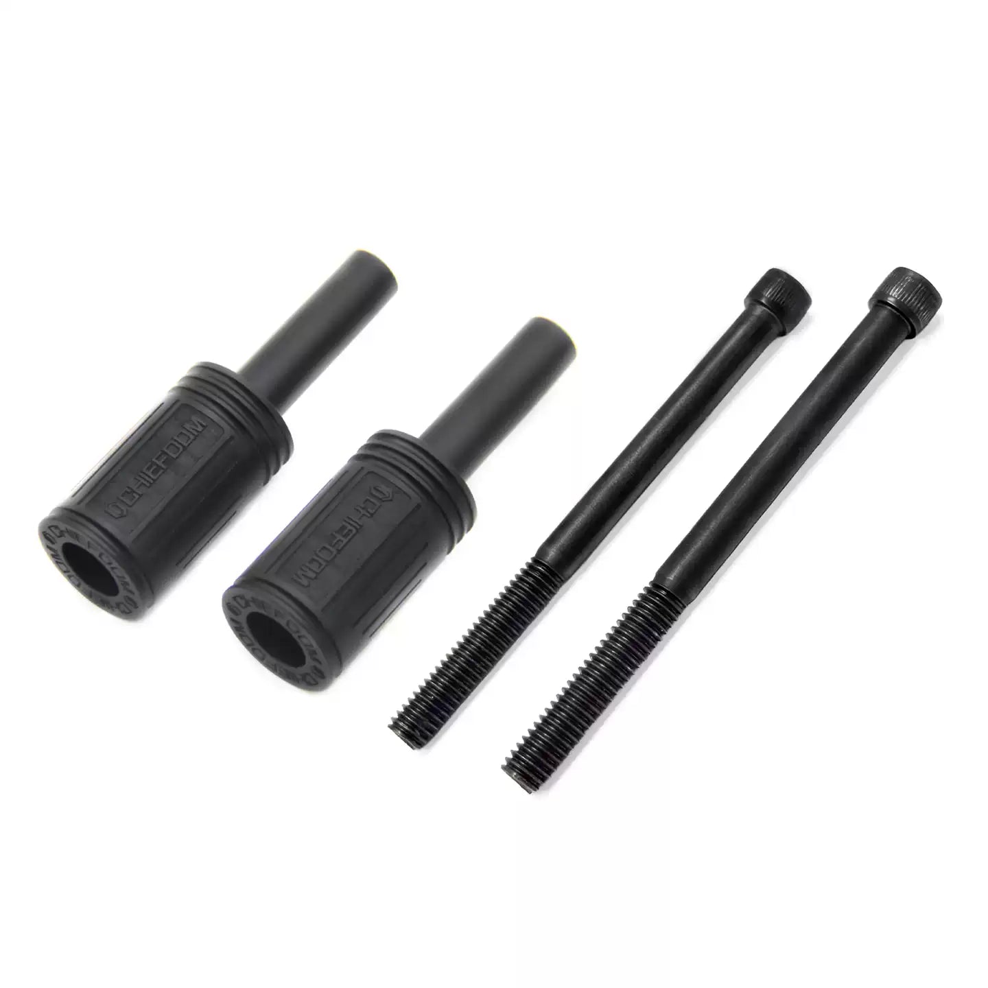 Chiefdom Harley front fork auxiliary light mount hardware kit with bolts and inserts