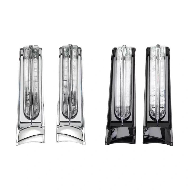 Chrome and black Ciro filler panel LED light finish options