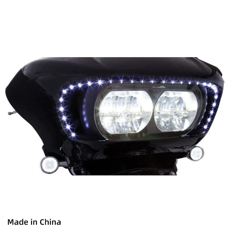 Ciro 45103 headlight LED outline strip for Harley Road Glide dual-headlight fairing