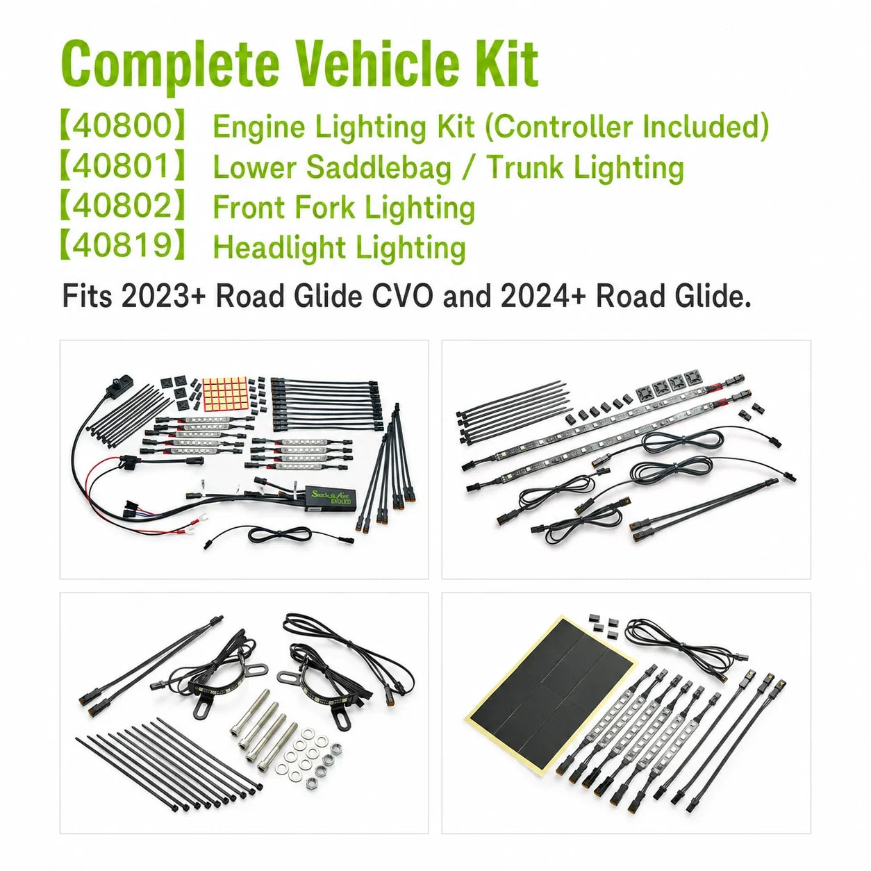 Complete Ciro vehicle LED lighting kit for Harley-Davidson Road Glide