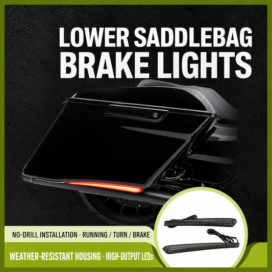 Harley Touring lower saddlebag LED brake light kit with running, turn and brake functions