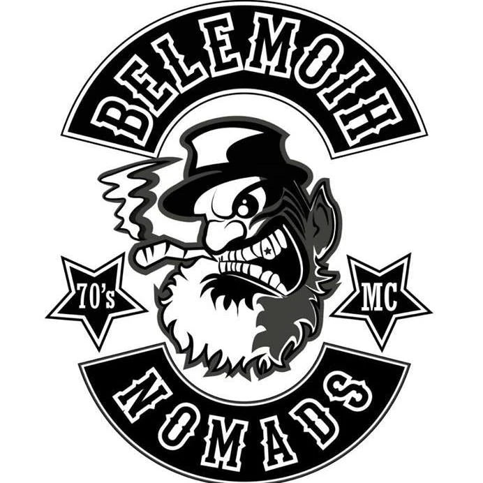 Buffalo Skull motorcycle club logo supplied as a display-only design reference