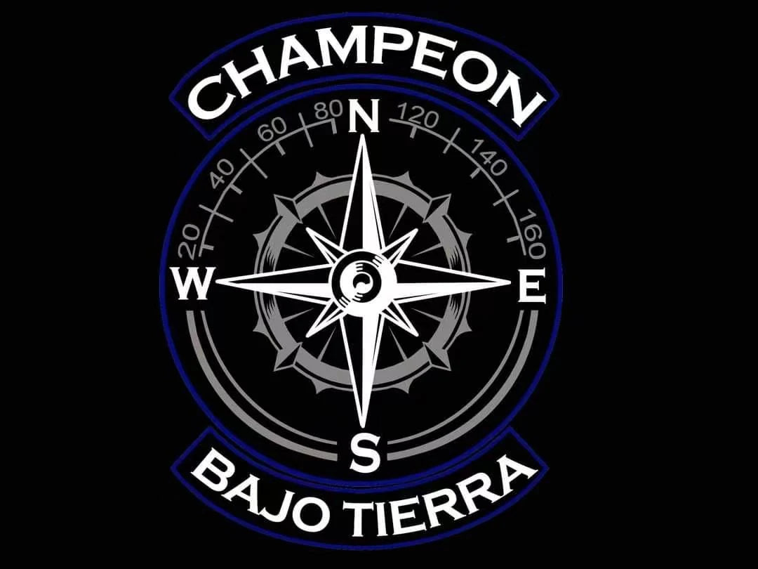 Compass Wheel motorcycle club logo supplied as a display-only design reference