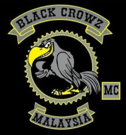 Crow Maze motorcycle club logo supplied as a display-only design reference