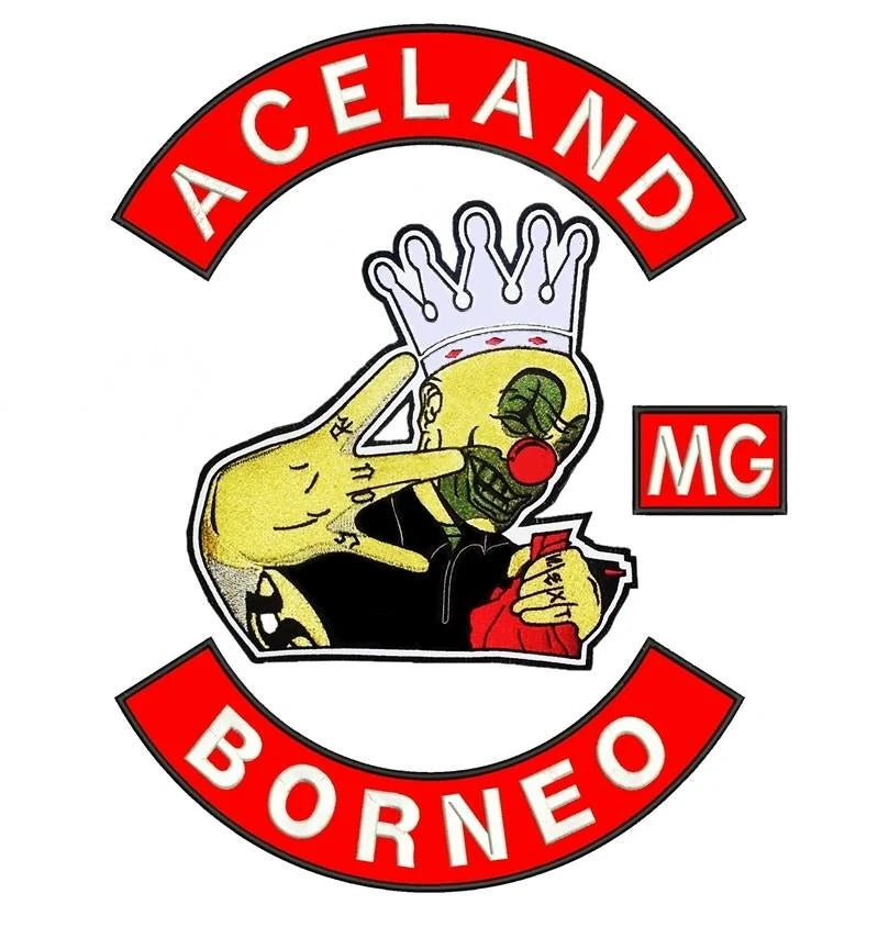 Crowned Rabbit motorcycle club logo supplied as a display-only design reference