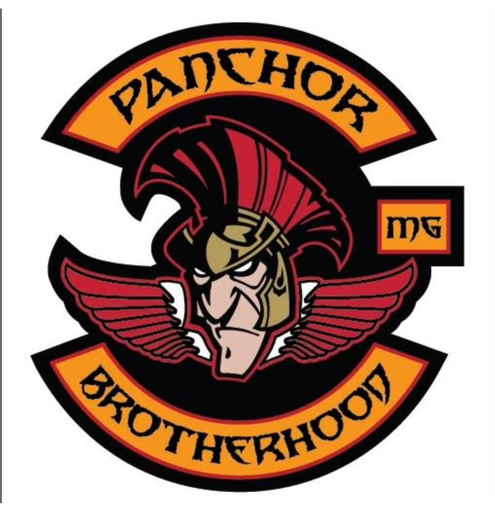 Horned Bull motorcycle club logo supplied as a display-only design reference