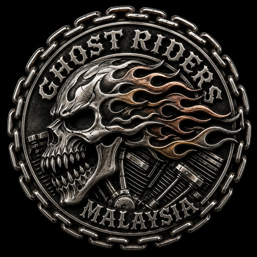 Deep 3D Relief custom motorcycle club belt buckle