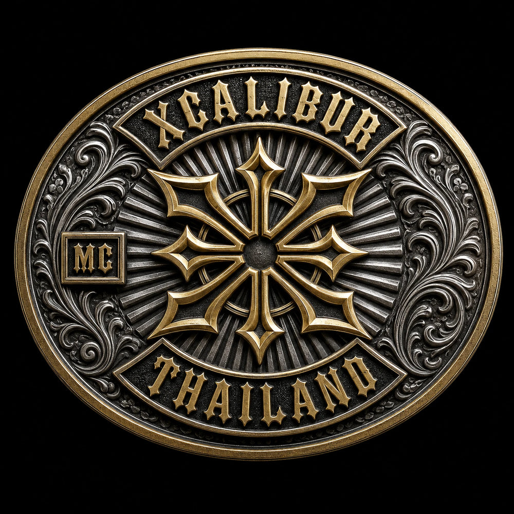 Xcalibur motorcycle club legacy series belt buckle