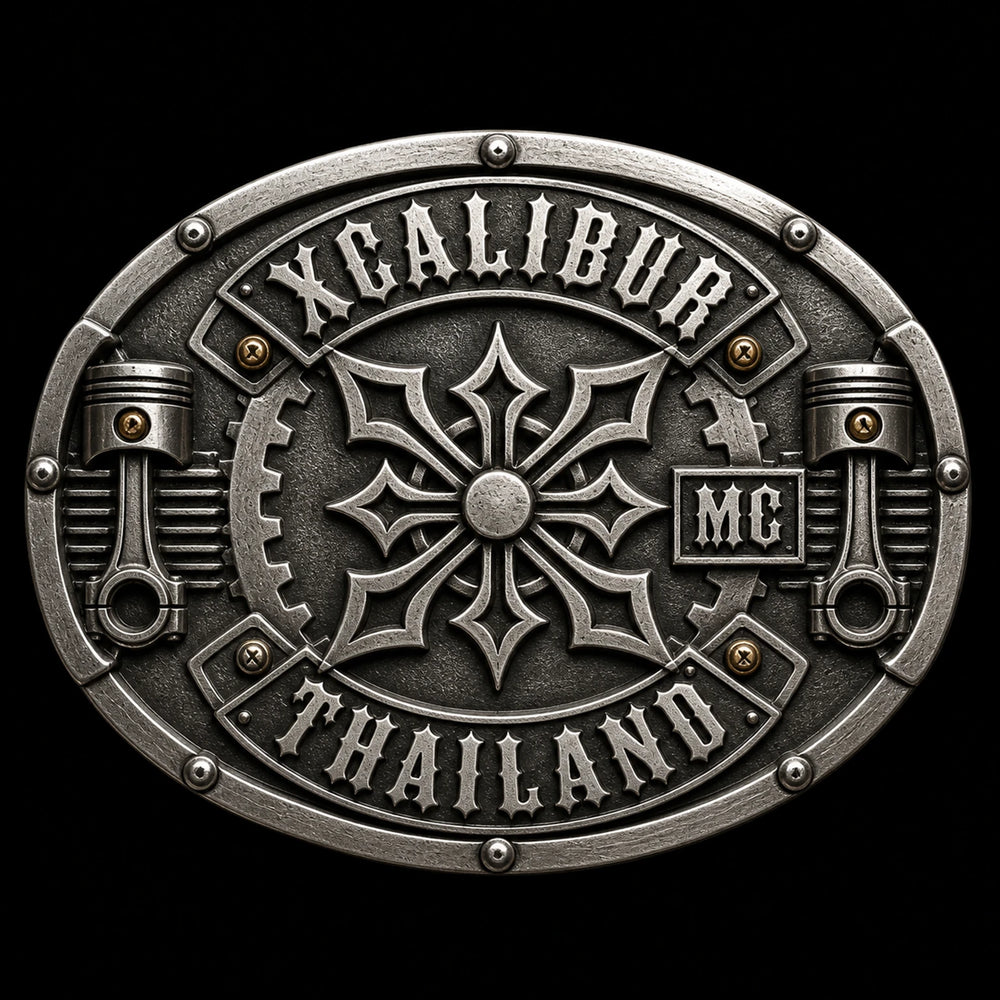 Xcalibur motorcycle club member series belt buckle