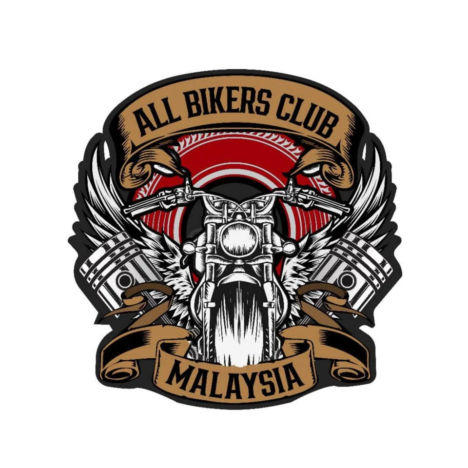 V-Twin Motorcycle motorcycle club logo supplied as a display-only design reference