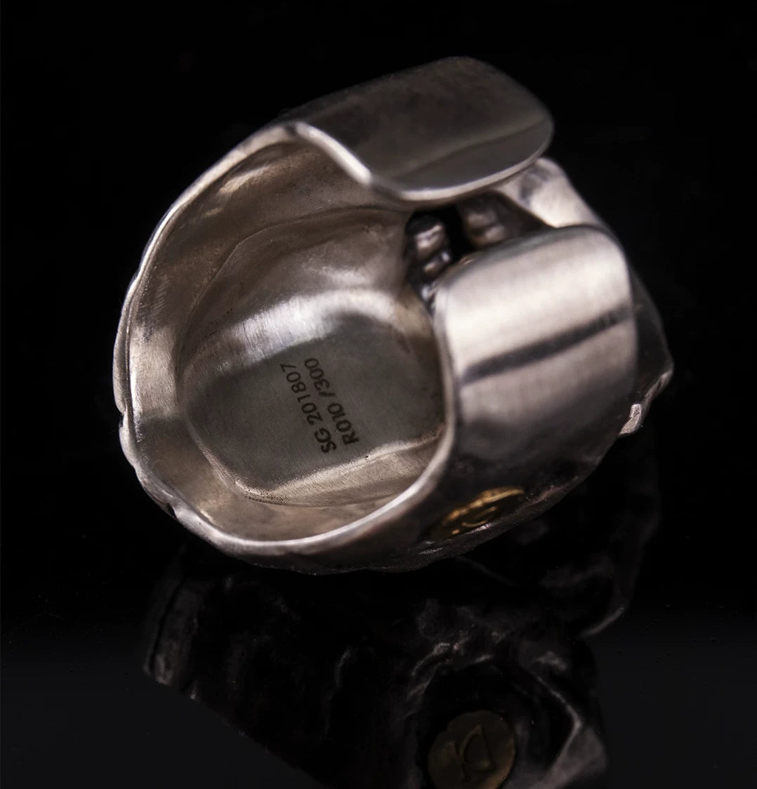 Cyclops Skull 925 Sterling Silver Biker Ring – view 5