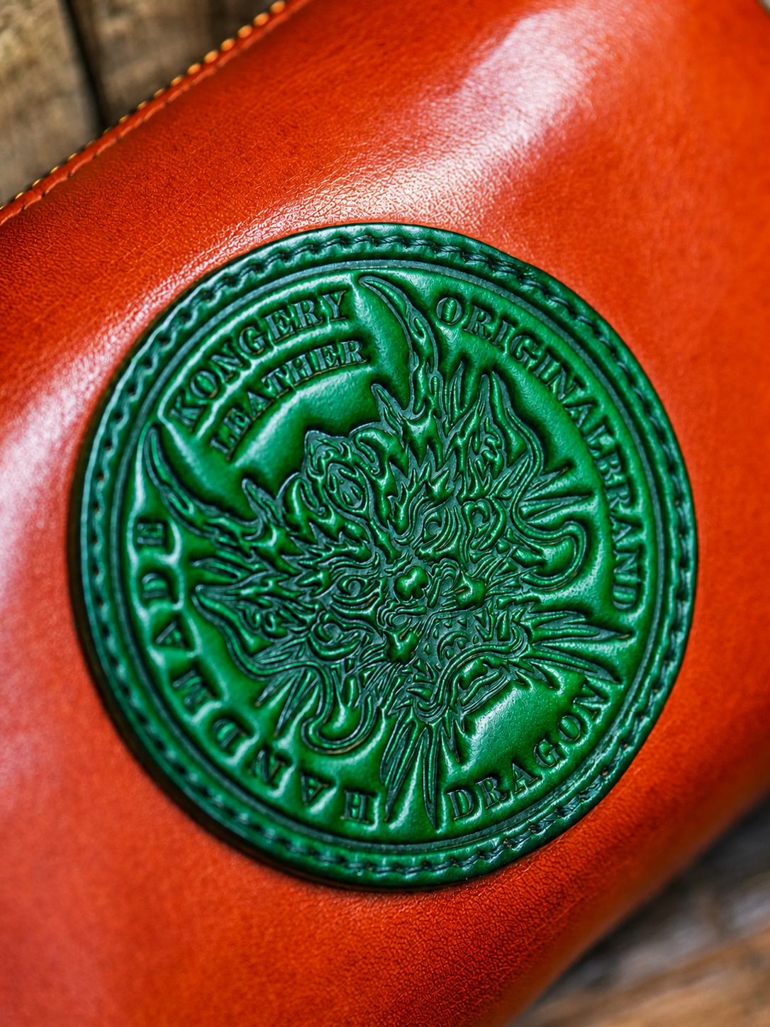 dragon heritage leather biker wristlet wallet 4