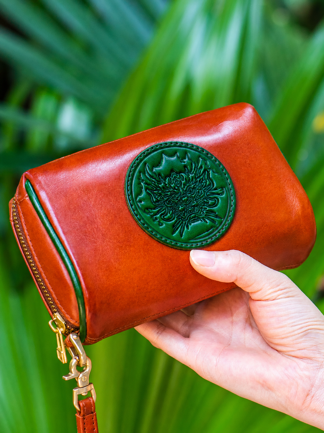 dragon heritage leather biker wristlet wallet 6