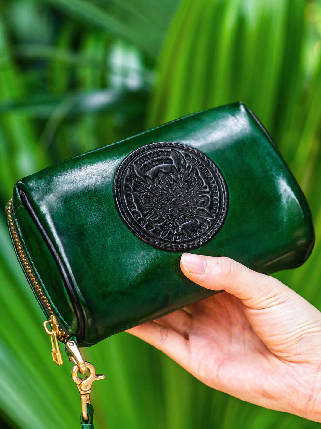 dragon heritage leather biker wristlet wallet 7