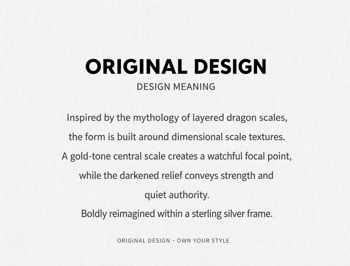 Dragon scale hoop earrings original design meaning in English