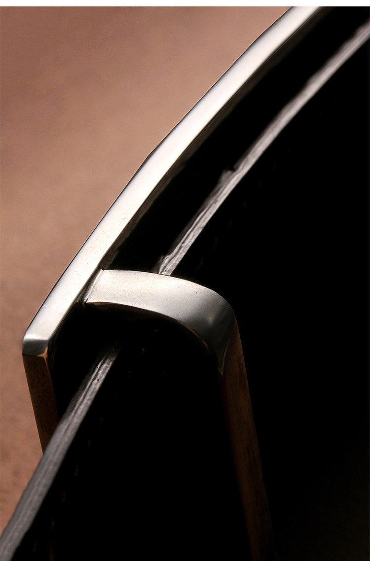 Falcon Feather Ostrich Leather Biker Belt — detail view 7