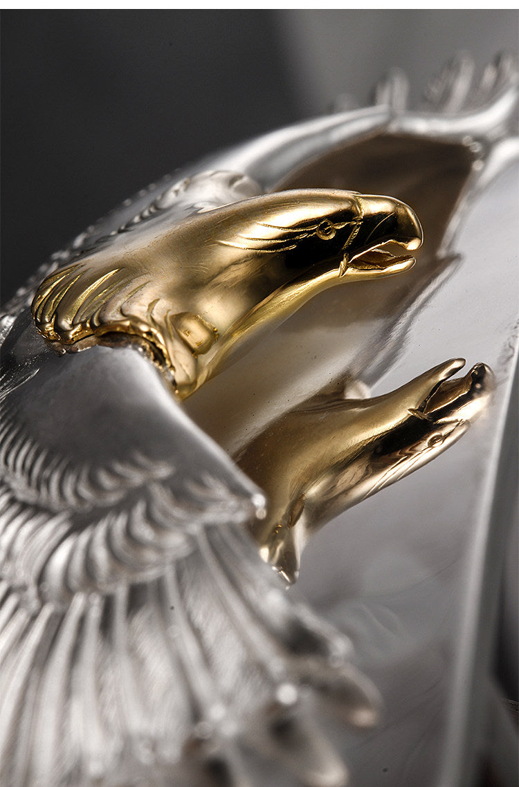 Falcon Silver Crocodile Leather Biker Belt — detail view 8
