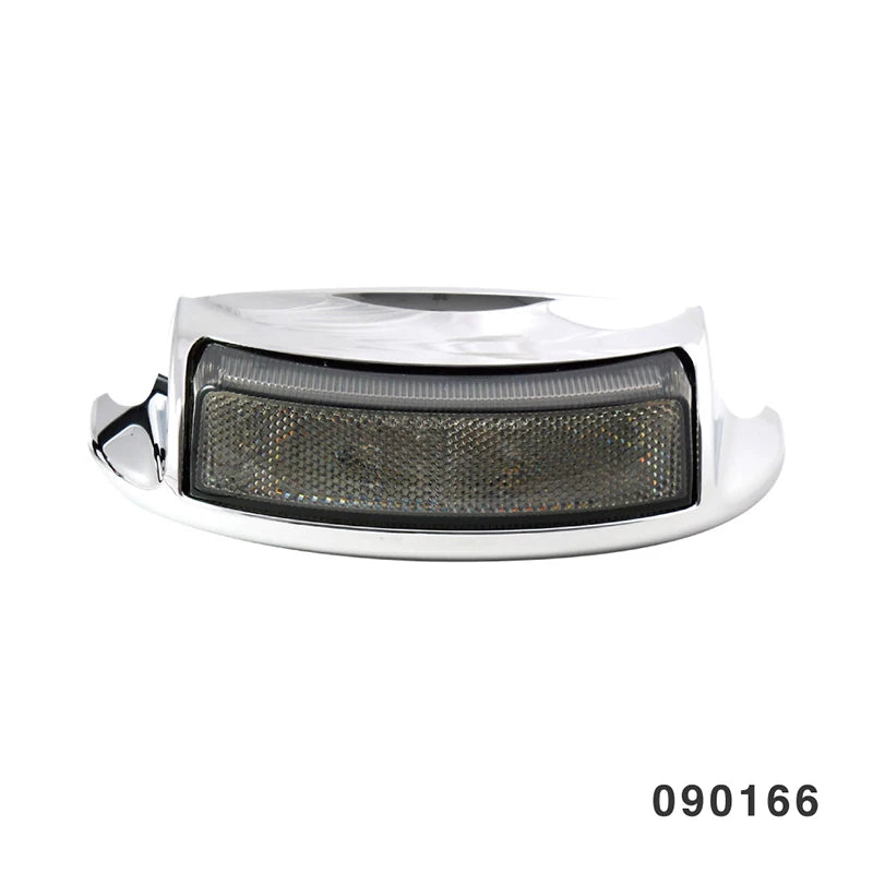 Fangster 090166 smoke lens rear fender LED light with chrome housing