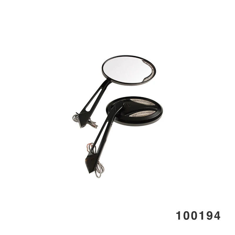 Fangster 100194 black mirrors with dual-sided integrated LEDs
