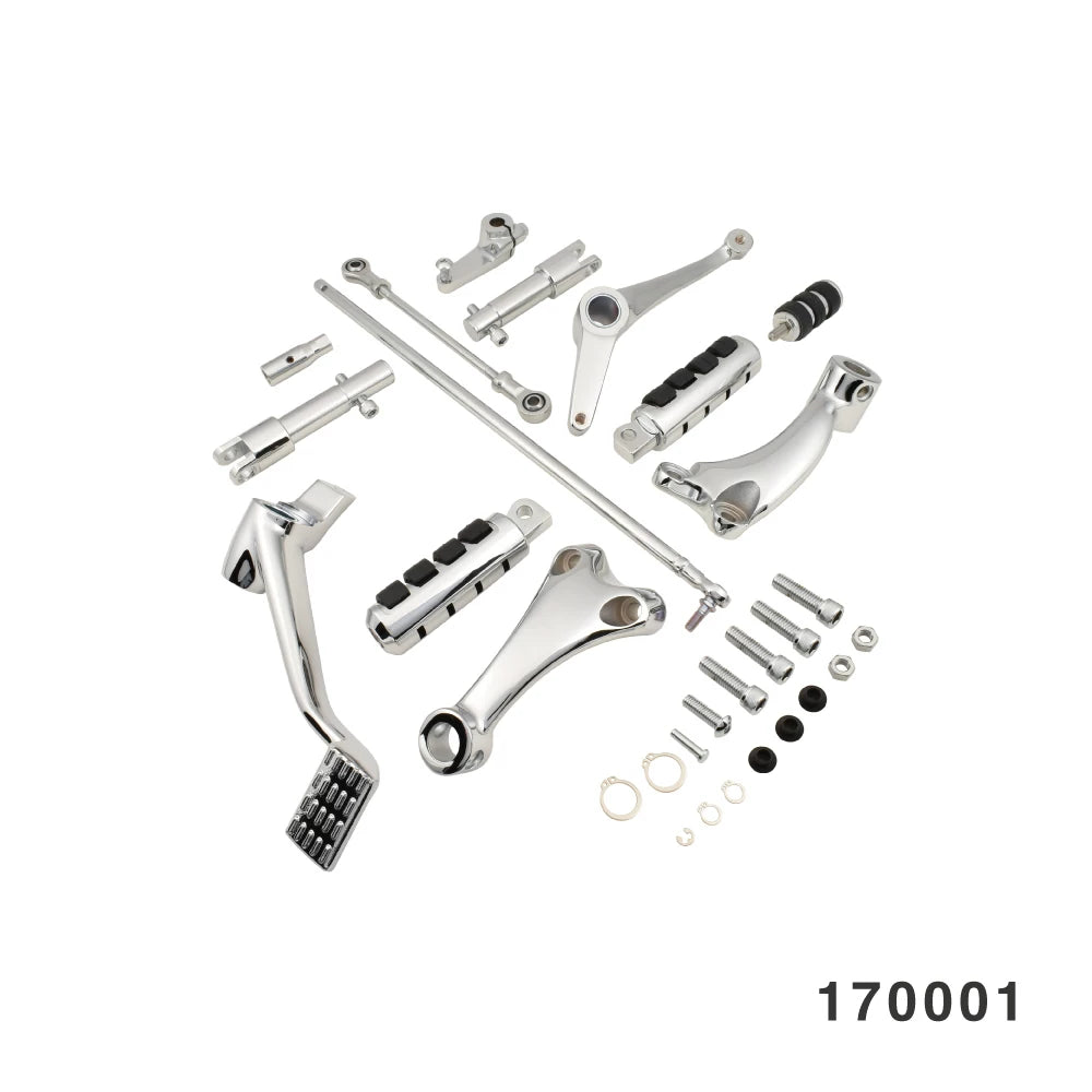 Fangster 170001 chrome forward control kit for 2014-2022 Harley-Davidson Sportster XL