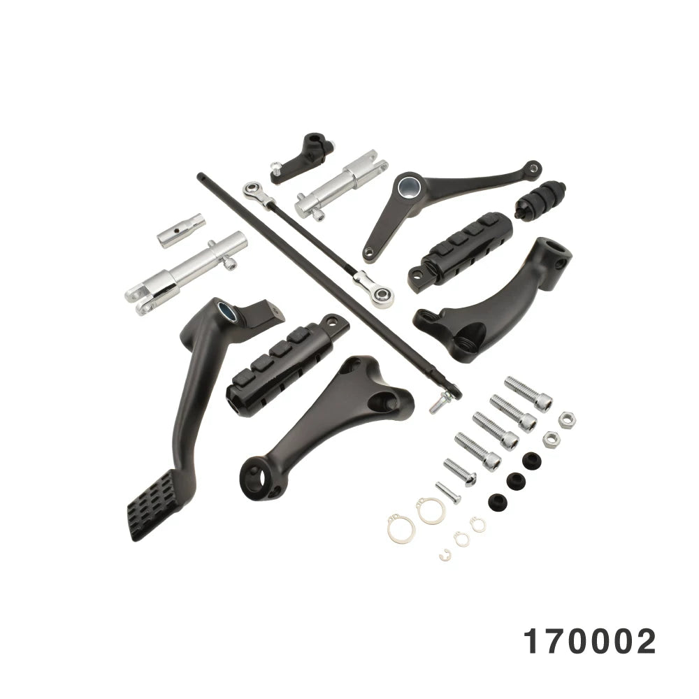 Fangster 170002 black forward control kit for 2014-2022 Harley-Davidson Sportster XL