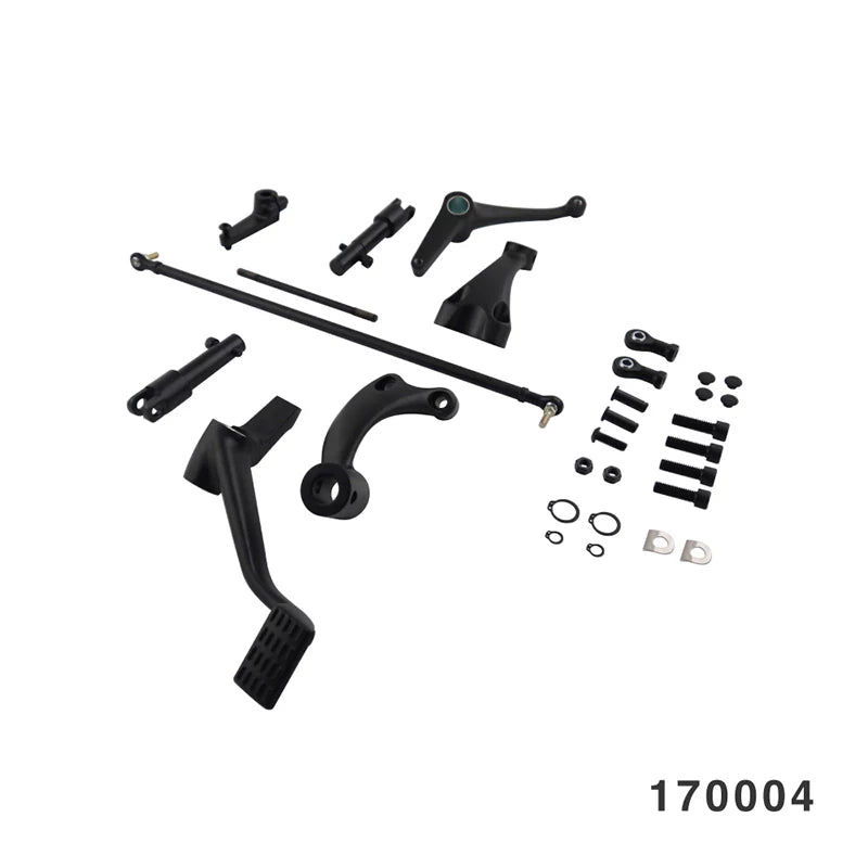 Fangster 170004 black forward control kit for pre-2014 Harley-Davidson Sportster XL