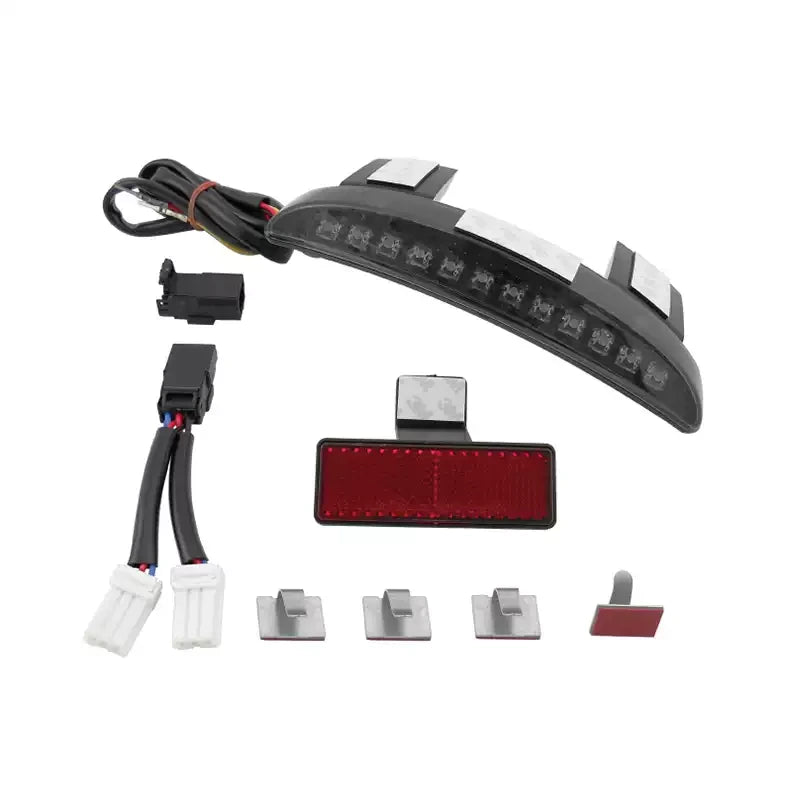 Complete Fangster LED rear fender tail light kit with wiring and mounting clips