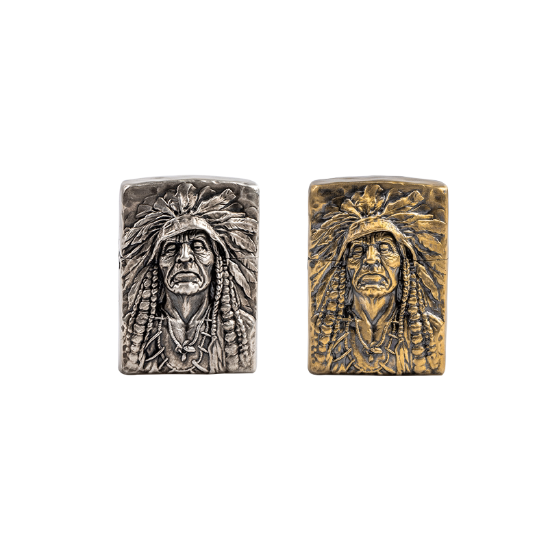 fearless chief hand-carved biker lighter case product view