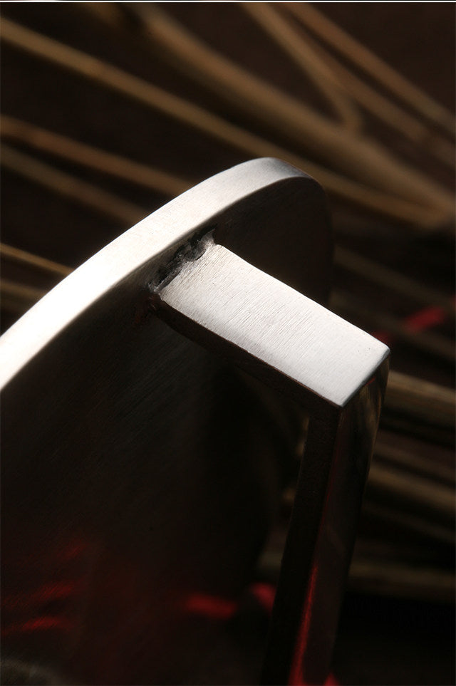 Five Bats Longevity Silver Shark Leather Biker Belt — detail view 8