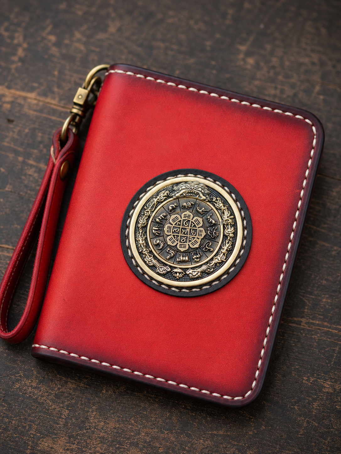 fortune nine palace leather biker wallet 2