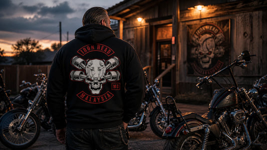 full back motorcycle club hoodie