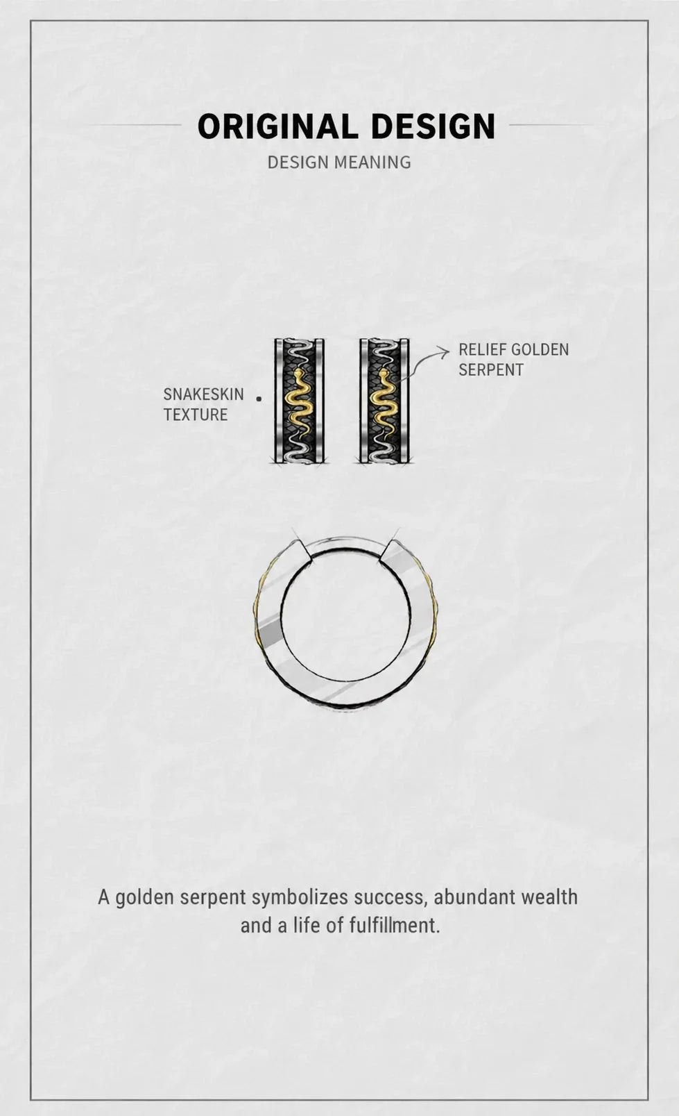 Sterling Silver Golden Fortune Snake Hoop Earrings - design meaning