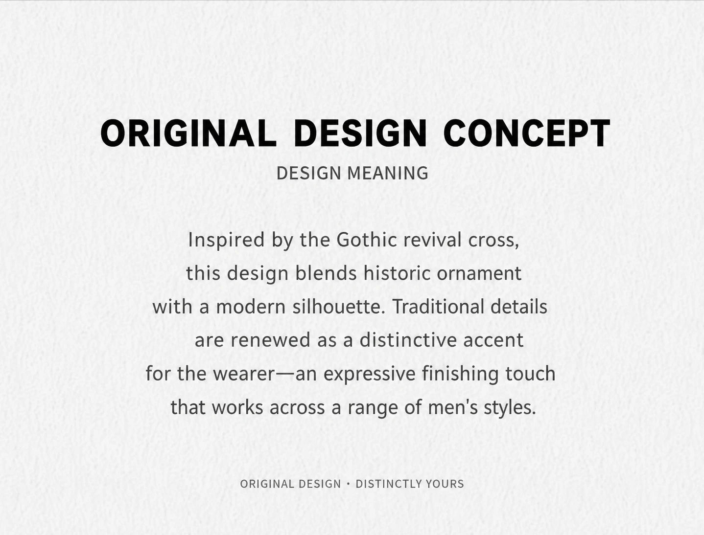 Gothic crystal cross drop earrings design concept in English