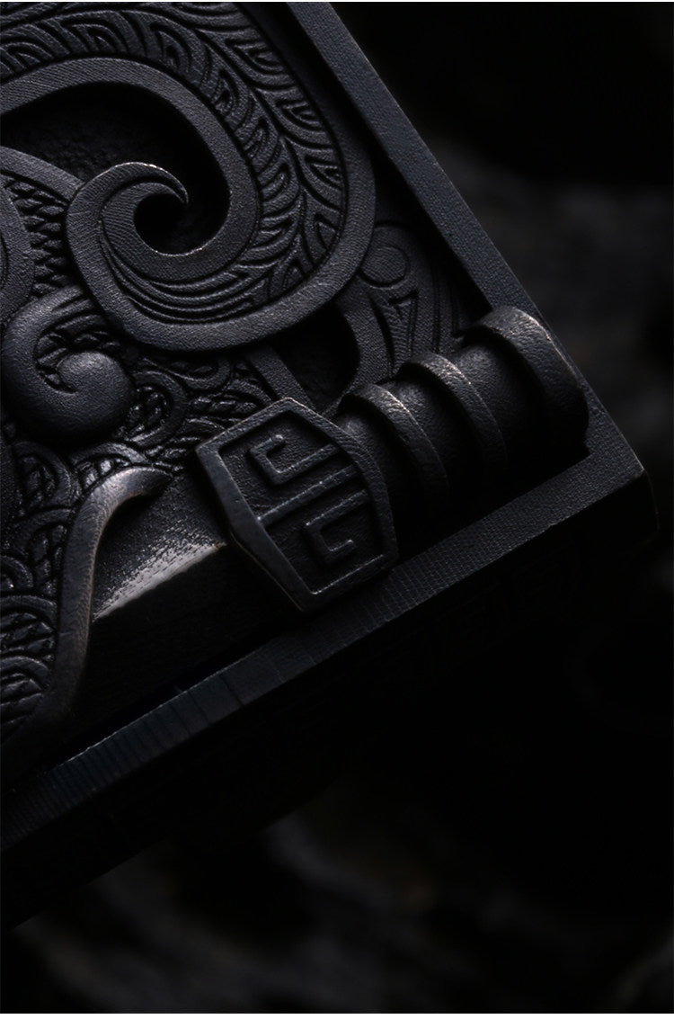 Guardian Beast Sword Silver Biker Belt — detail view 5