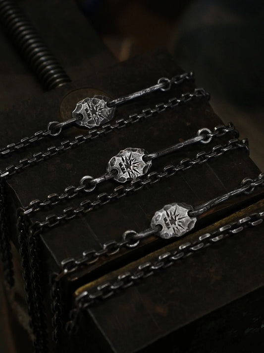 Handcrafted Sterling Silver Mariner Chain Necklace - view 2