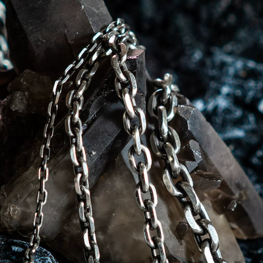 Handcrafted Sterling Silver Mariner Chain Necklace - view 2