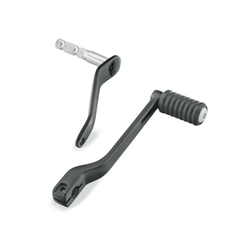 Black 33600314 front and rear shift lever kit for Harley Softail