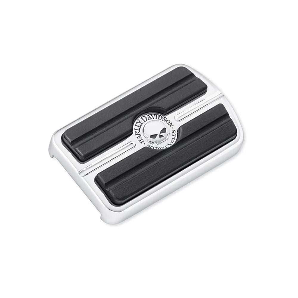 42711-04 chrome brake pedal pad with skull emblem