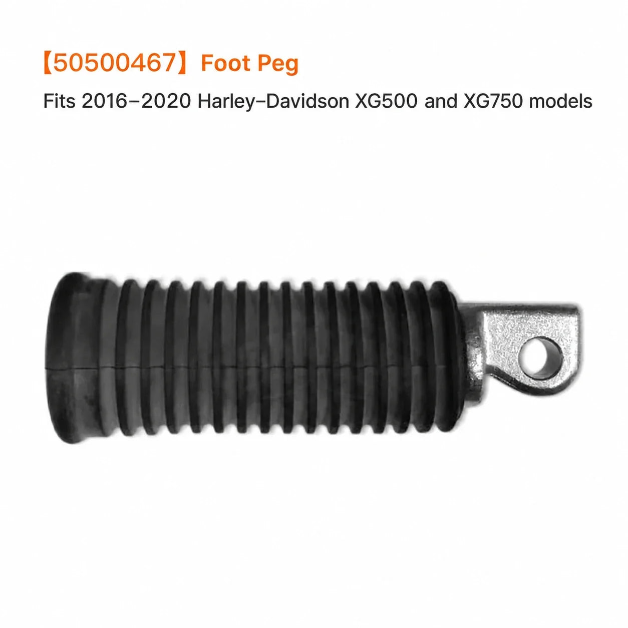 50500467 black rubber foot peg for Harley Street 750 models