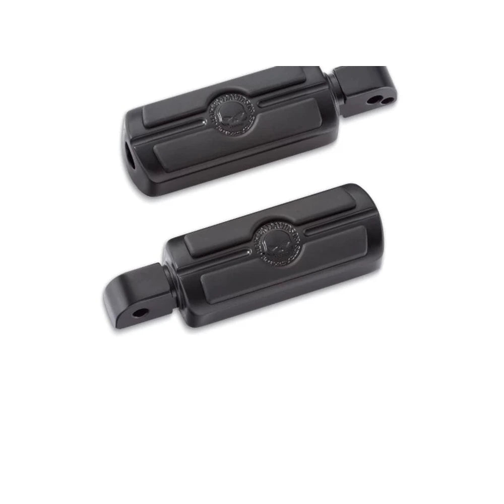 50501282 black rear skull foot pegs for 2018 and newer Harley Softail models